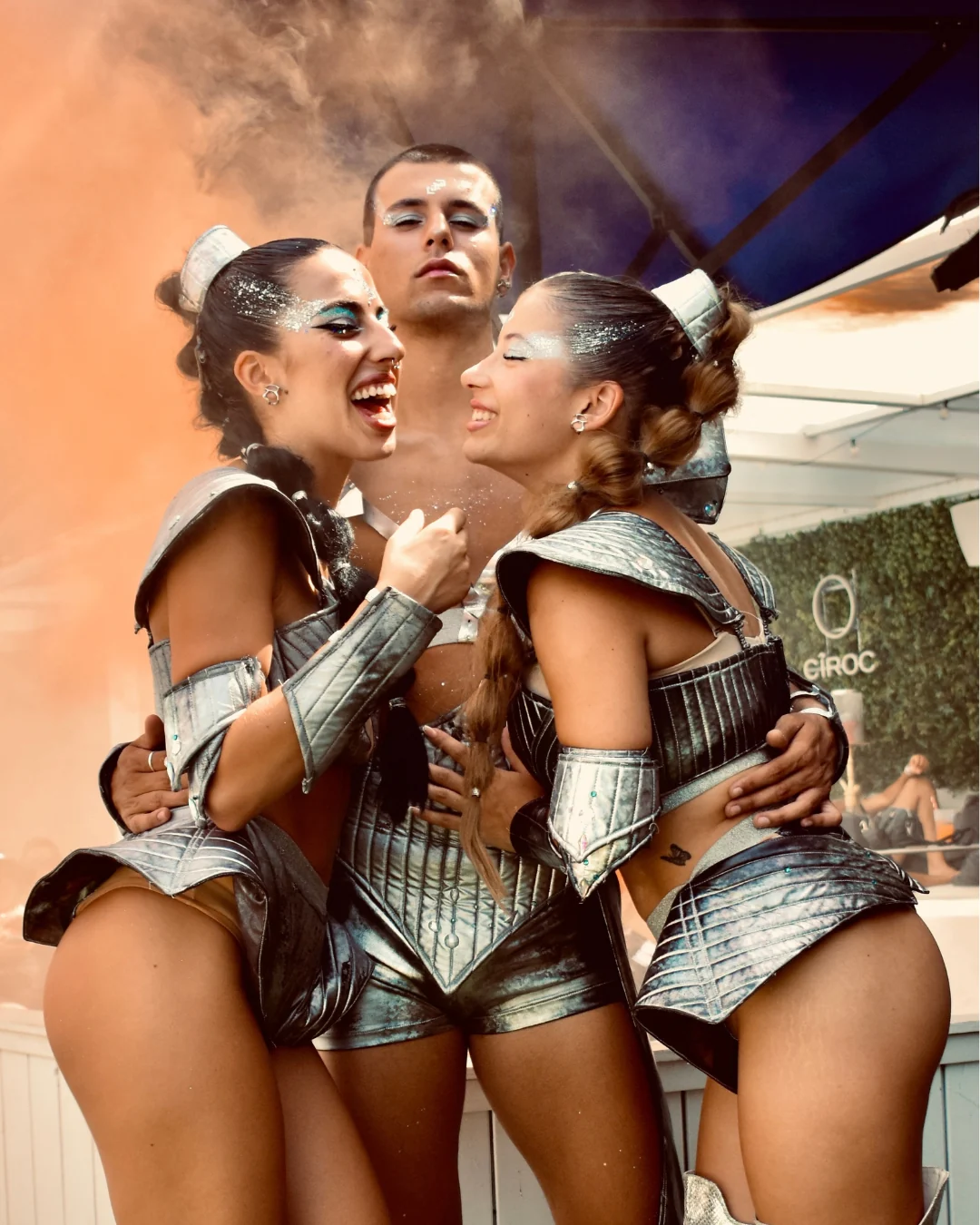Bailarinas durante una actuación.